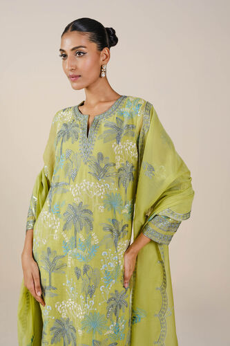 Pelagia Embroidered Mul Suit Set - Lime, Lime, image 5